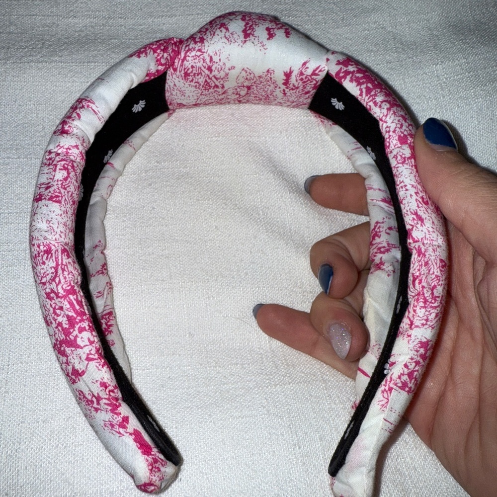 Lele Sadoughi Pink and White Headband